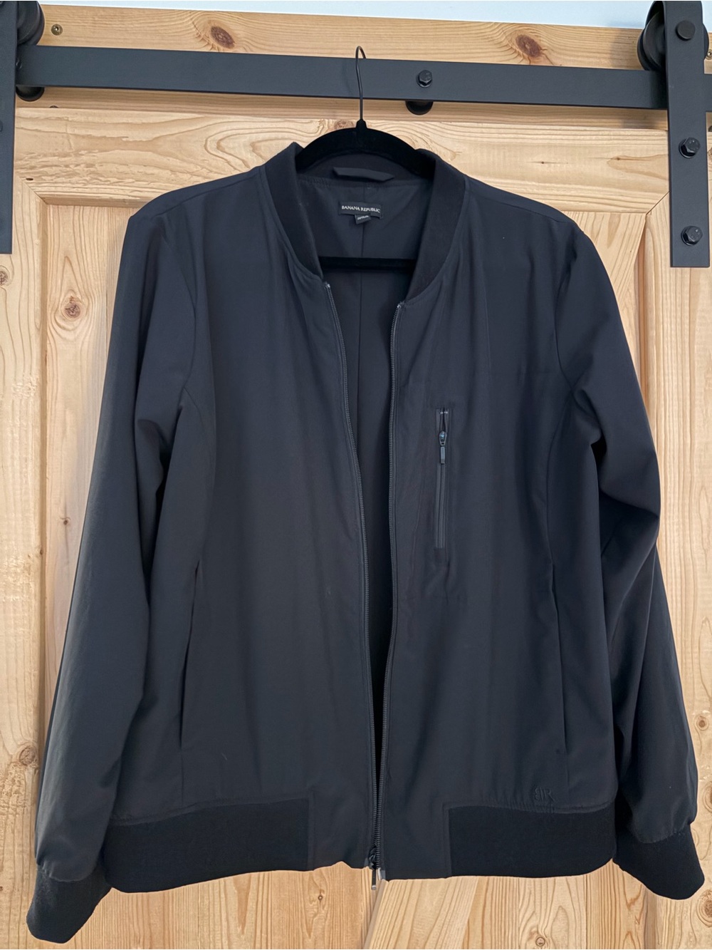 Banana Republic Black Lightweight Bomber Jacket